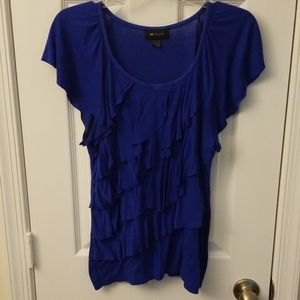 Ladies Royal Blue Blouse